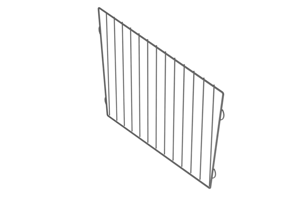 Divider for wire basket H330, Dark Grey